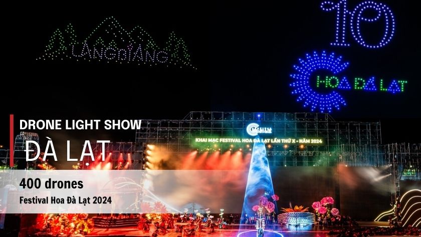Drone light show Hoa Đà Lạt