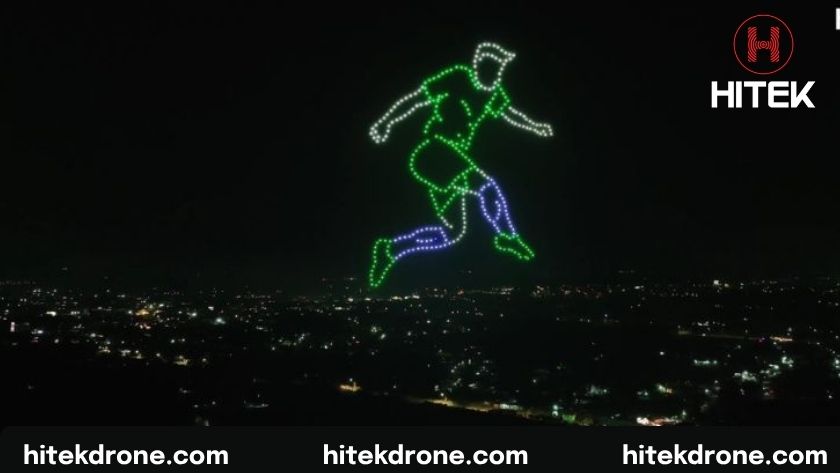 Các Drone Light Show cho bóng đá Hitek Drone đã thực hiện 
