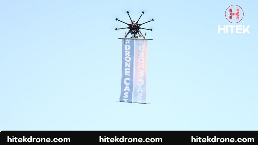 Báo giá drone show kéo banner