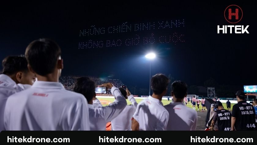 Chi phí đề xuất cho Drone Light Show cho bóng đá Hitek Drone đã thực hiện