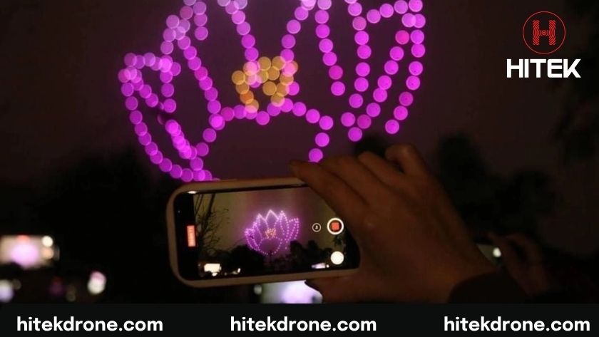Hitek Drone từng thực hiện Drone Light Show "Sắc Hương Tây Hồ"