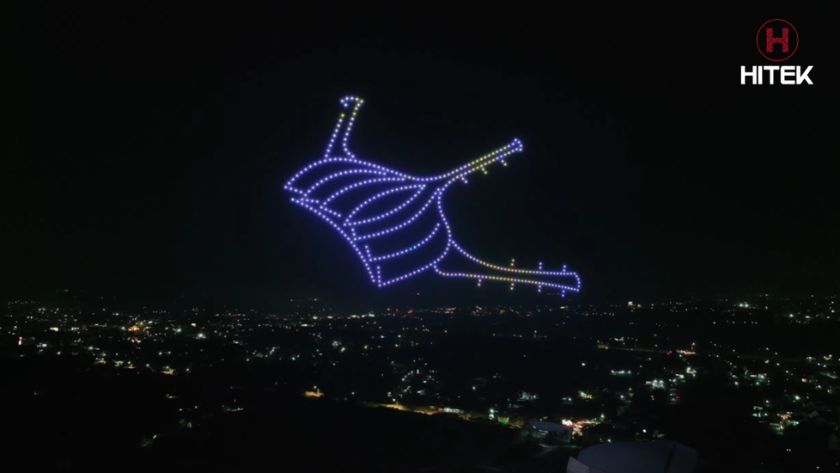 Hình ảnh sân bay Long Thành drone light show