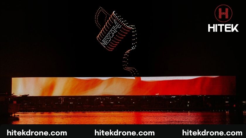 Bến Bạch Đằng được nhiều đơn vị thuê biểu diễn drone light show TPHCM