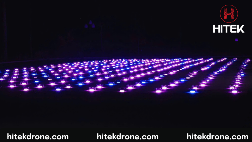 400 drone đồng loạt cất cánh bắt đầu buổi biểu diễn