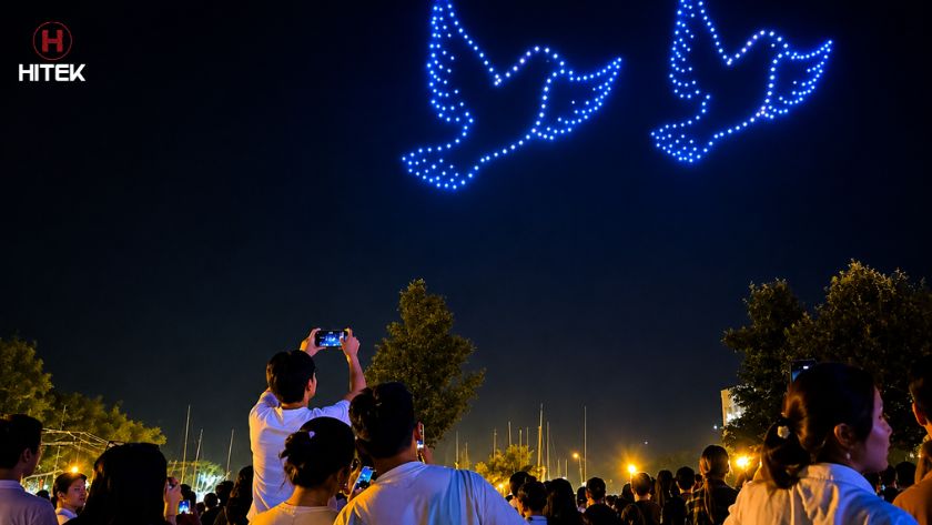 Drone Light Show 50 năm giải phóng tỉnh Trà Vinh -1