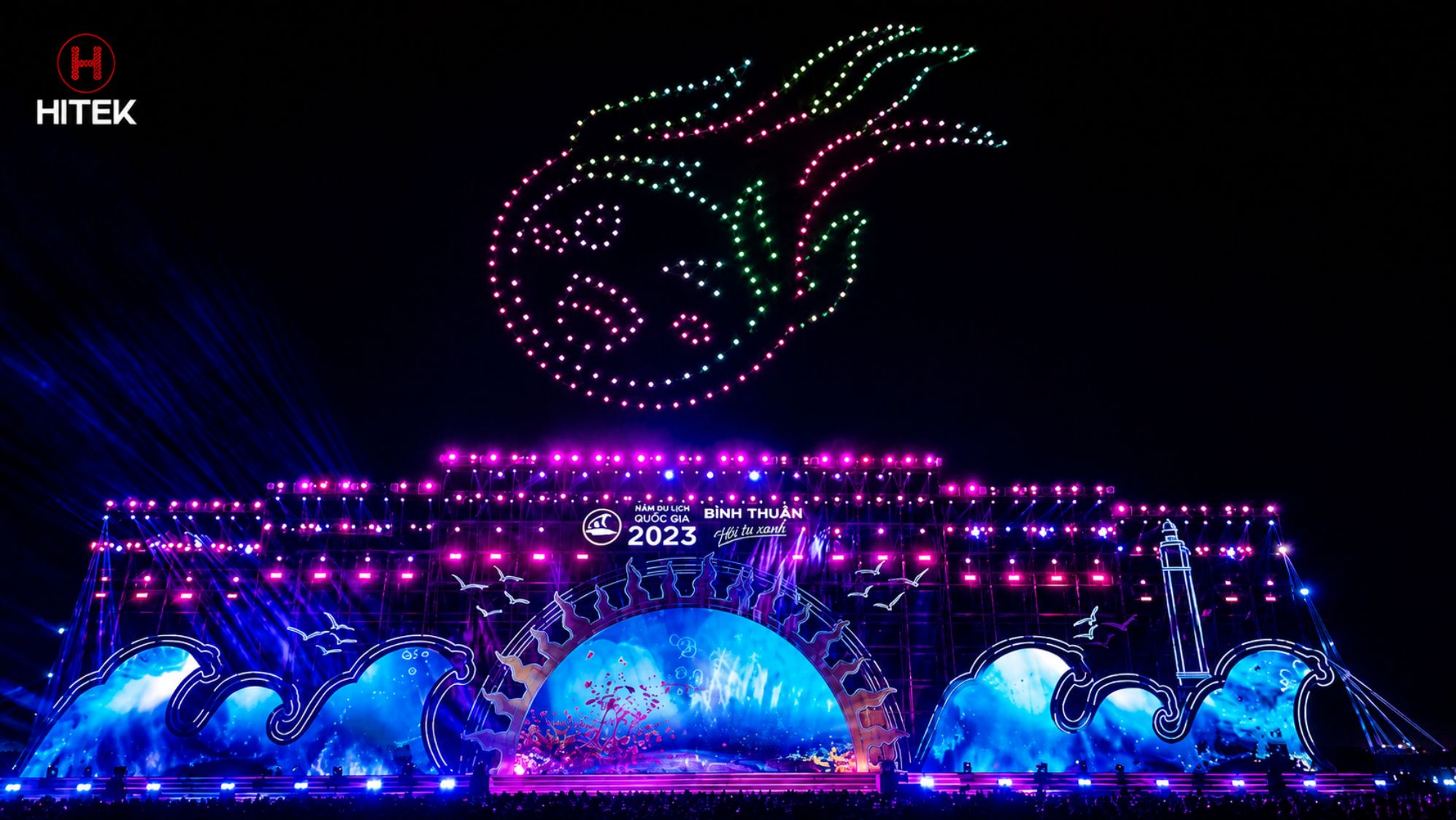 Drone Light Show Bình Thuận - Khai mạc tuần năm du lịch