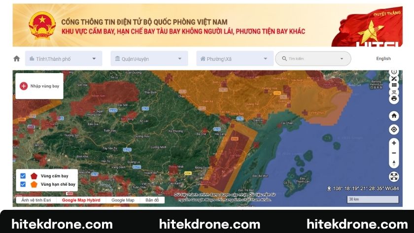 Móng Cái - Vân Đồn là hai khu vực trọng điểm bị cấm bay Drone Light Show
