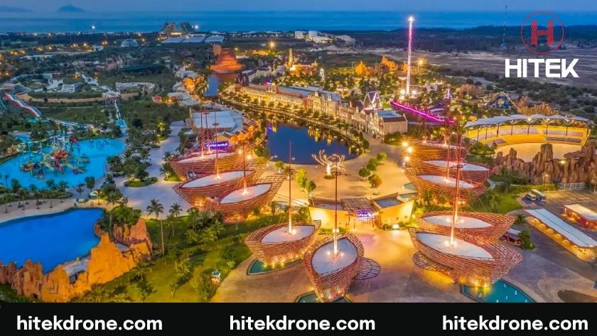 VinWonders Nam Hội An với khoảng cách tách biệt khu đông dân, thuận lợi quy mô hàng trăm Drone
