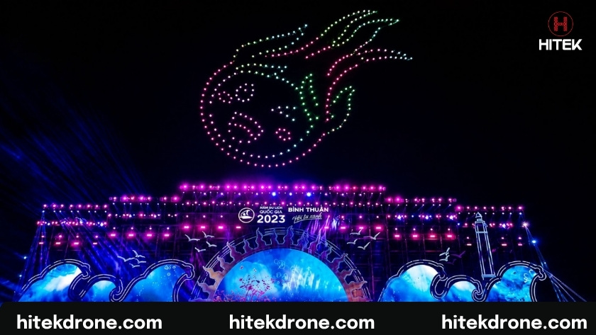 Hitek Drone là đơn vị từng có kinh nghiệm thực chiến tại Drone Light Show Bình Thuận
