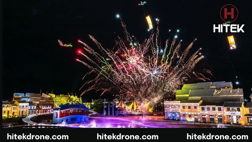 Đảo Ký Ức Hội An từng biểu diễn Drone Light Show đầu tiên tại Việt Nam