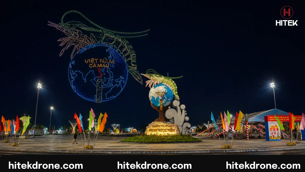 Lý do nên chọn Hitek Drone làm đơn vị biểu diễn Drone Light Show Cà Mau