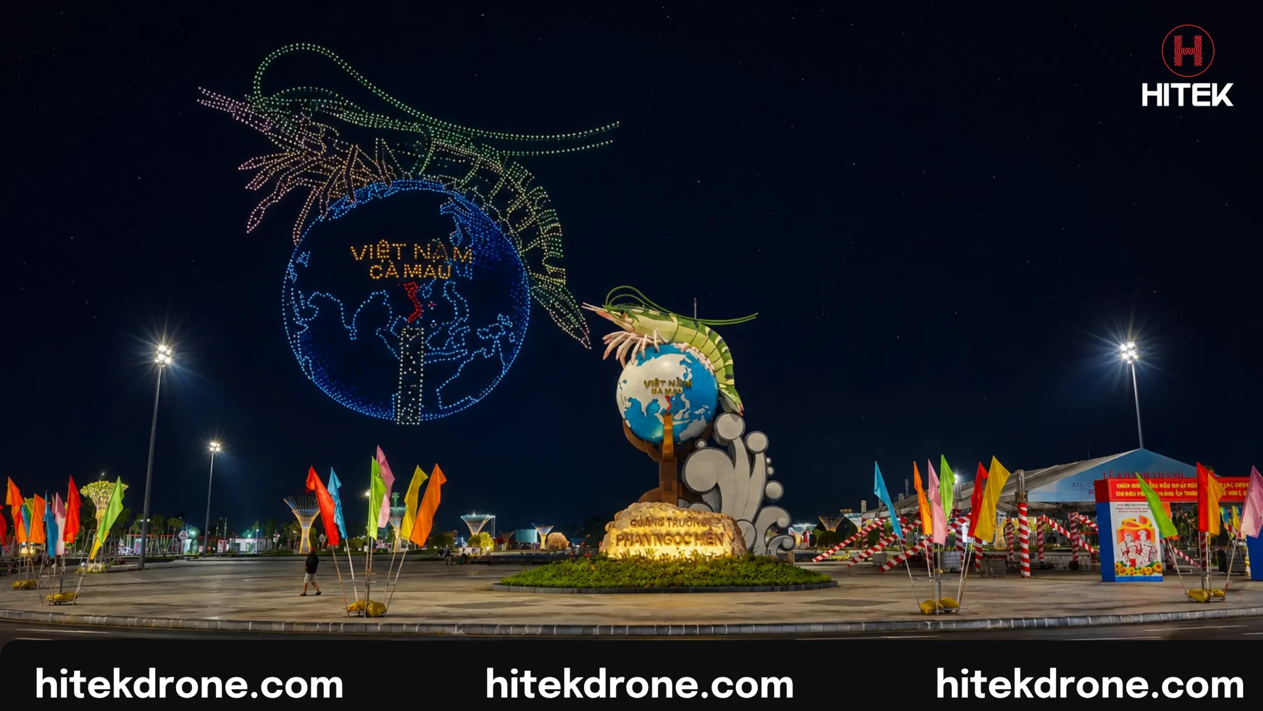 Lý do nên chọn Hitek Drone làm đơn vị biểu diễn Drone Light Show Cà Mau