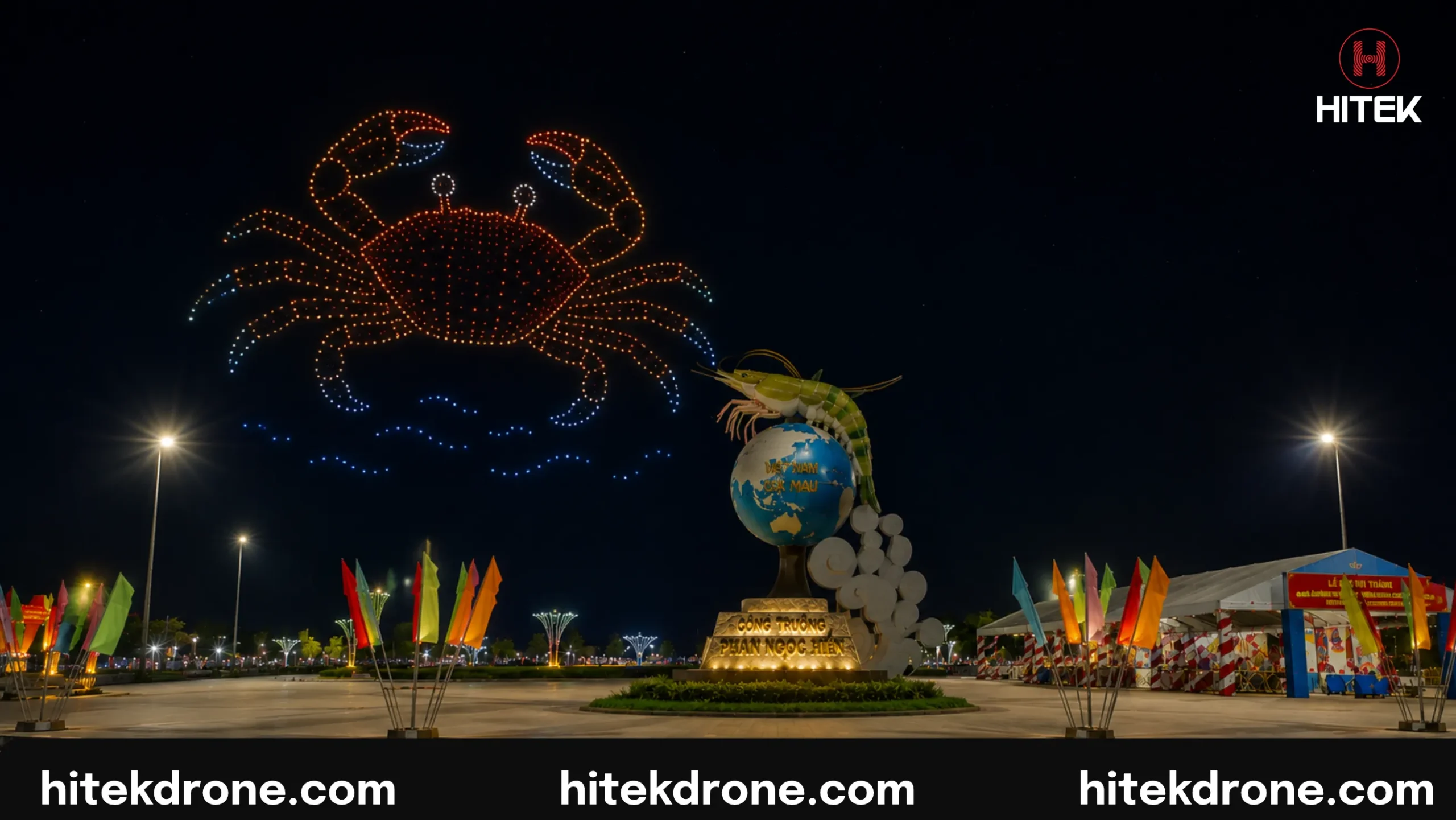 Drone Light Show được đánh giá tiềm năng cho phát triển du lịch Cà Mau